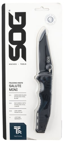 SOG Salute Mini Black Oxide G10