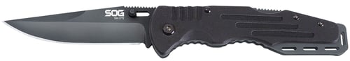 SOG KNIFE SALUTE HARDCASED BLACK 3.6