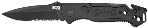 SOG FF25-CP Escape Folding Knife Black, 3.40