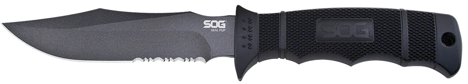 SOG SEAL PUP BLACK 4.75