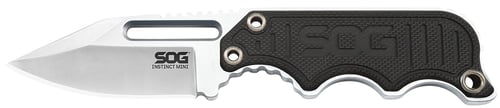 INSTINCT MINI G10 HANDLE SATIN FXD BLDInstinct Mini Fixed Knife Satin Black - Clip Point - Plain Edge - 1.9