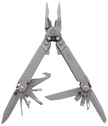 POWERACCESS ASSIST STN WASHED MULTITOOLPowerAccess Assist Multi-Tool Stonewash - 21 Tools - Assisted Opening - CompoundLeverage - Inch rule, mm rule, assisted serrated blade, chisel, awl, 1/4