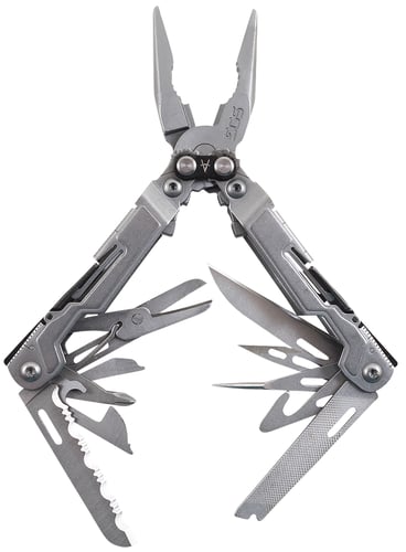 SOG PP1001-CP PowerPint Multi Tool - Bead Blast Finish, 18 Tools