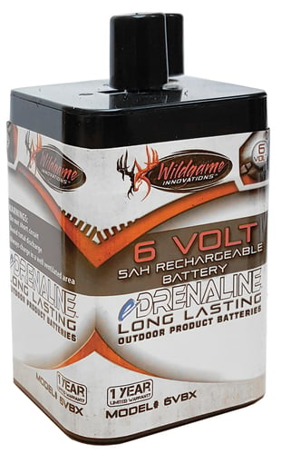 Wildgame Innovations WGIWGIBT0014 Spring Style Rechargeable Battery Black/Tan 6.0 Volts 5 mAh