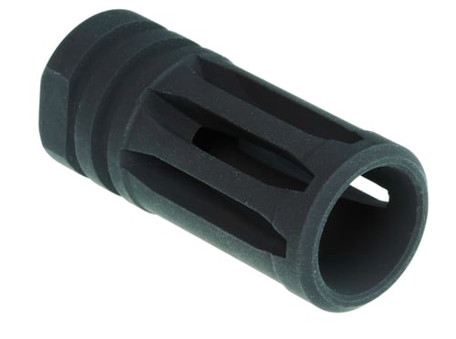 BCM A2X FLASH HIDERExtended Flash Suppressor Threaded for your 5.56mm carbine - Machined from 4150steel - Phosphate coated per MIL-STD-171 - Predrilled hole at the base for permanent installationnent installation