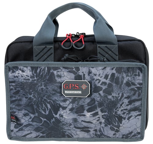 GPS Bags GPS1310PCDC Quad  Fall Digital Camo Nylon with Visual ID Storage System, Mag Storage Pockets, Lockable Zippers & Side Pockets Holds UP To 4 Handguns Includes Ammo Dump Cup