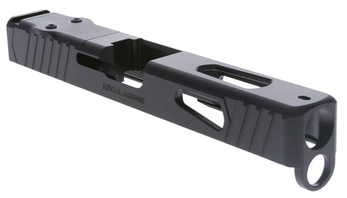 Rival Arms RARA10G307A Precision Slide A1 Black QPQ Steel with Ports for Glock 48