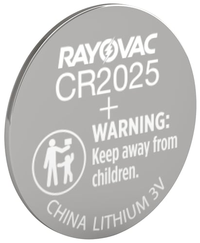 Rayovac CR2025-1G CR2025  3 Volt Coin 165 mAh