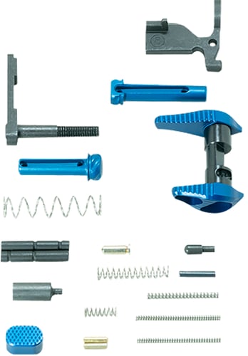 Timber Creek Outdoors ARLPKB Lower Parts Kit  Blue Anodized Aluminum for AR-15