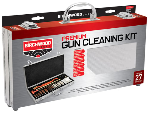 Birchwood Casey PGCK Premium Cleaning Kit Multi-Caliber/27 Pieces Silver