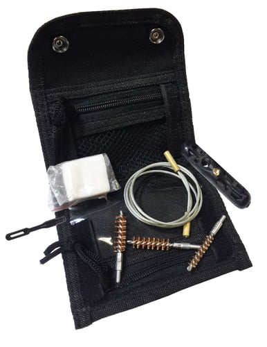 Remington Accessories 17599 Field Cable Cleaning Kit Multi-Caliber Rifle/Black Water Resistant Tri-Fold Nylon Case