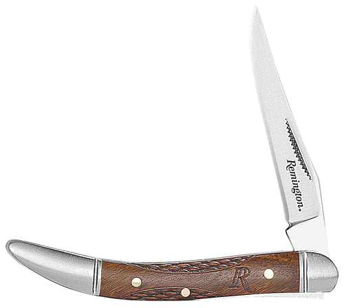 Remington Accessories 15659 Woodland Toothpick Folding Stainless Steel Blade Brown w/Remington Logo Wood Handle