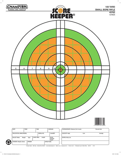 CHAMPION SCOREKPR 100YD SML BORE FLR