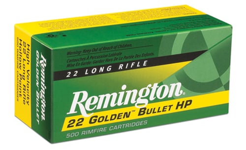 Remington Ammunition 21250 Golden Bullet Value Pack 22 LR 36 gr Hollow Point 525 Per Box/ 12 Cs