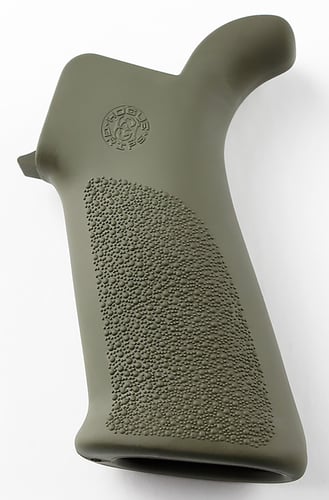 HOGUE AR-15 BEAVERTAIL GRIP NO FINGER GROOVES OD GREEN