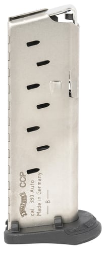 WALTHER MAGAZINE CCP .380ACP 8RD STAINLESS STEEL