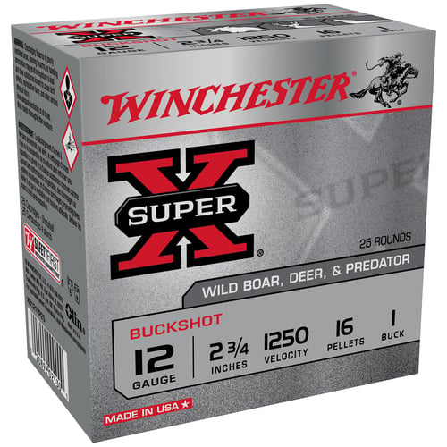 Winchester Ammo XB121VP25 Super X  12 Gauge 2.75
