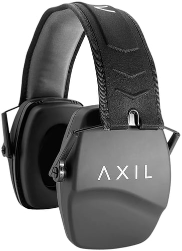 Axil LLC TRACKR-PS Tracker Passive Muff 25 dB Over the Head Gray/Black Adult 1 Pair