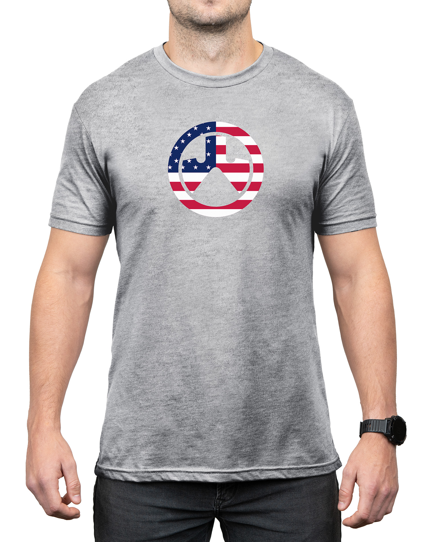 Magpul MAG1281030XL Independence Icon  Athletic Gray Heather Cotton/Polyester Short Sleeve XL