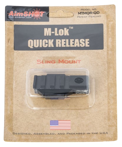 AimShot MTMQRQD Quick Release M-Lok Adapter Quick Detach Sling Mount  Black Anodized