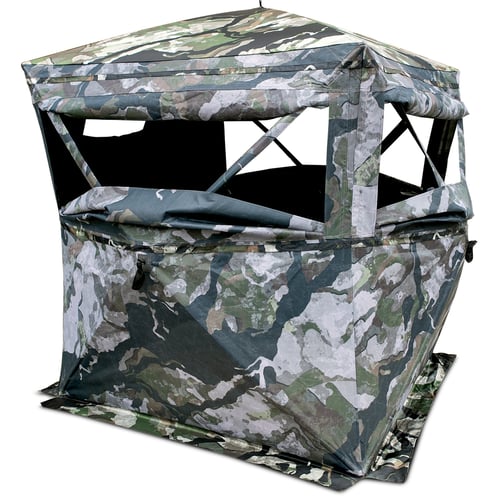 Primos 65112 Full Frontal  Ground Veil Camo 150D Polyester 58