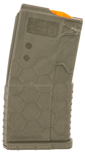 Hexmag HX1020AR15ODG Shorty  OD Green Polymer 10rd 5.56x45mm NATO for AR-15