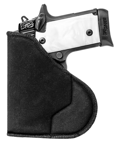 Sentry 35WB02BK HexGrip  IWB Black Nylon Pocket Fits Sm Revolver, Except 5 Shot Fits 2-3