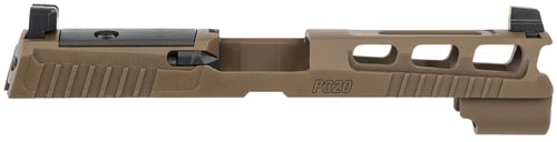 Sig Sauer 8900953 P320  Sig P320 9mm Luger PVD Coyote Brown Stainless Steel Optic Ready Slide XRAY3 Suppressor Sights Compatible With ROMEO1 & ROMEO Pro