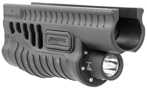 Nightstick SFL11GL Shotgun Forend Light with Green  Laser for Mossberg 500/590/590A1/Shockwave  Black 1200 Lumens White LED
