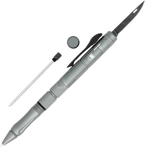 CobraTec Knives GRYCNCOTFPSWDNS Tactical Pen  Gray 2.50