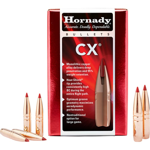 Hornady 303704 CX  30 Cal .308 150 gr Copper Solid 50 Per Box/ 25 Case