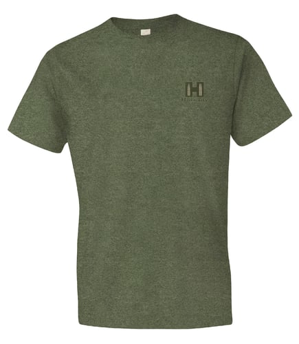 Hornady 99600M Hornady T-Shirt  OD Green Cotton Polyester Short Sleeve Medium