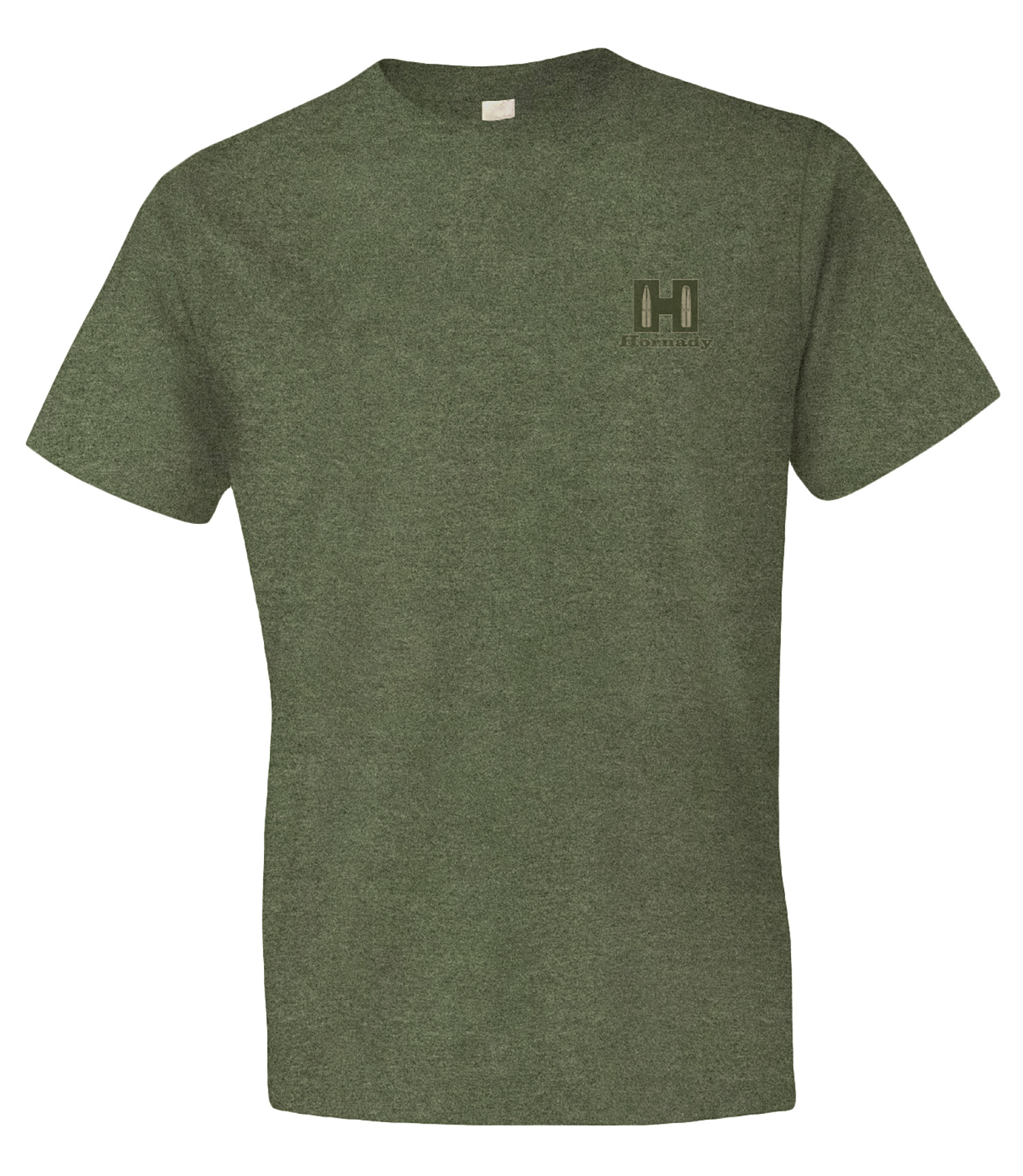 Hornady 99600L Hornady T-Shirt  OD Green Cotton Polyester Short Sleeve Large