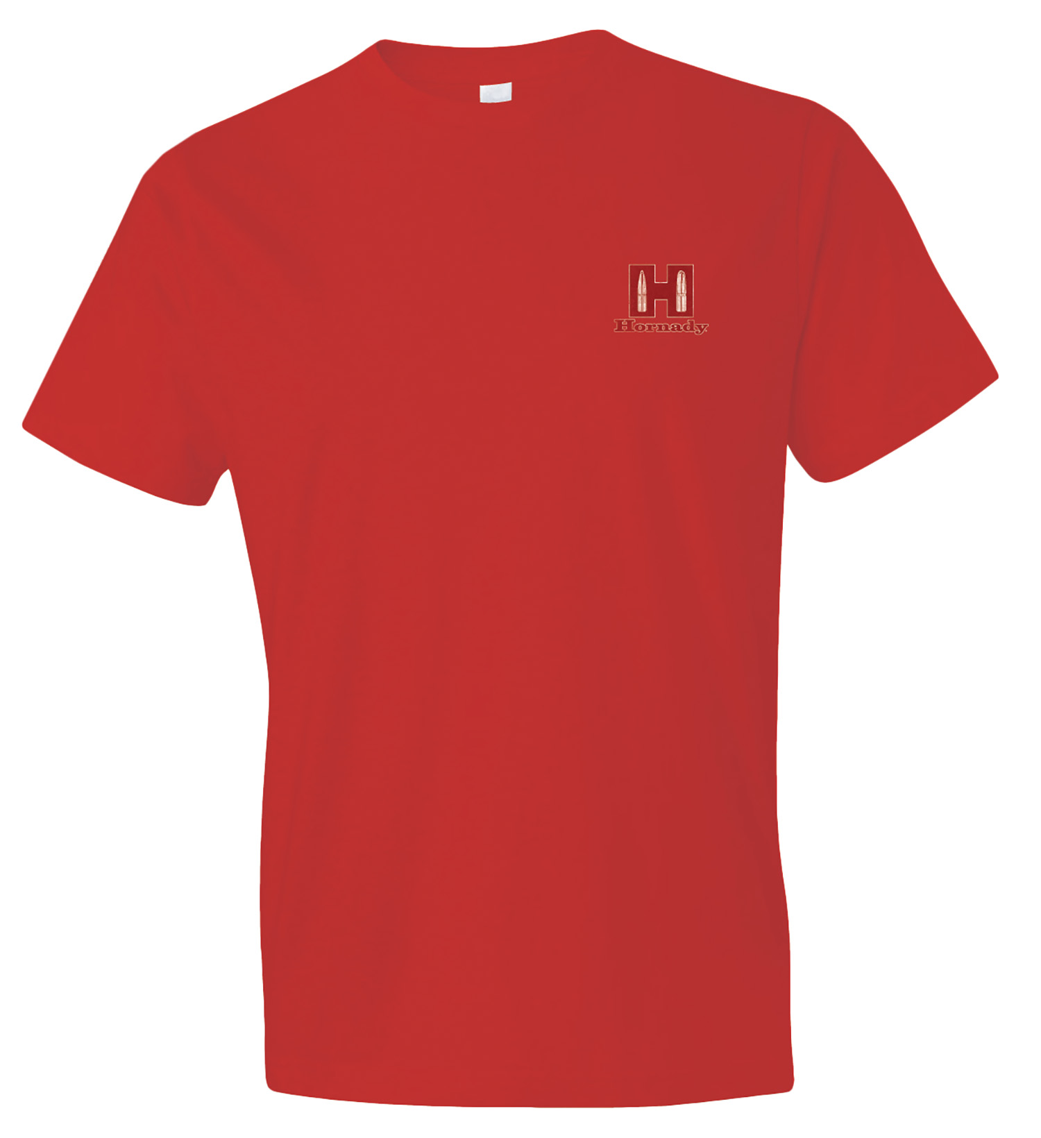 Hornady 99601L Hornady T-Shirt  Red Cotton Polyester Short Sleeve Large