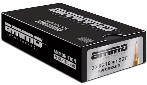 Ammo Inc 3006150SSTA20 Signature  30-06 Springfield 150 gr Super Shock Tip 20 Per Box/ 10 Case