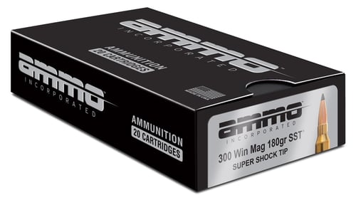 Ammo Inc 300WM180SSTA20 Signature  300 Win Mag 180 gr Super Shock Tip 20 Per Box/ 10 Case