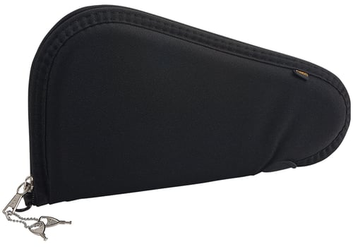 Allen 7411 Locking Handgun Case Black Endura, YKK Zippers & Foam Padding Includes 2 Keys 11