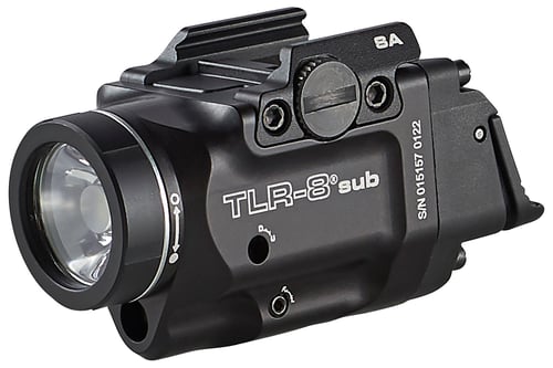 Streamlight 69419 TLR-8 Sub Gun Light with Red Laser  Black Anodized 500 Lumens White LED Springfield Armory Hellcat