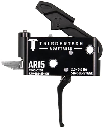 TriggerTech AR0SBB25NNF Adaptable  Flat Single-Stage 2.5-5.0 lbs Adjustable for AR-15