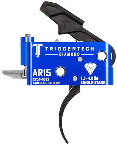 TRIGGERTECH AR-15 SINGLE STAGE BLACK DIAMOND PRO CURVED