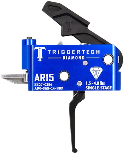 TriggerTech AR0SAB14NNF Diamond  Flat Single-Stage 1.5-4.0 lbs Adjustable for AR-15