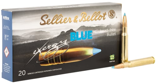 Sellier & Bellot SB3006XB eXergy  30 06 Springfield 180 gr TAC EX Blue 20 Per Box/ 12 Case