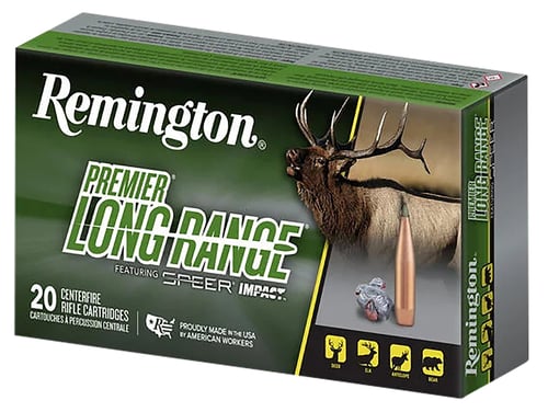Remington Ammunition R21341 Premier Long Range 6.5 Creedmoor 140 gr Speer Impact 20 Per Box/ 10 Case