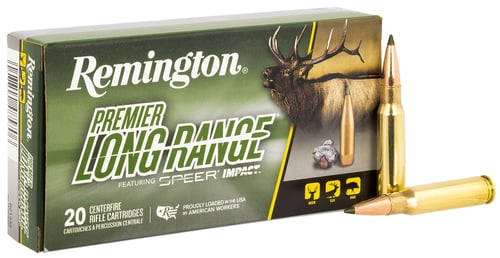 Remington Ammunition R21345 Premier Long Range 308 Win 172 gr Speer Impact 20 Per Box/ 10 Case