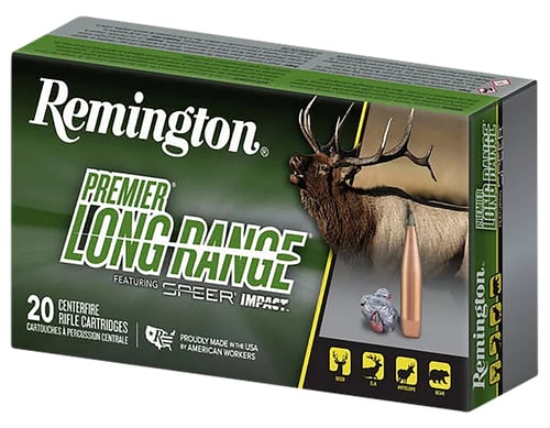 Remington Ammunition R21346 Premier Long Range 300 Win Mag 190 gr Speer Impact 20 Per Box/ 10 Case