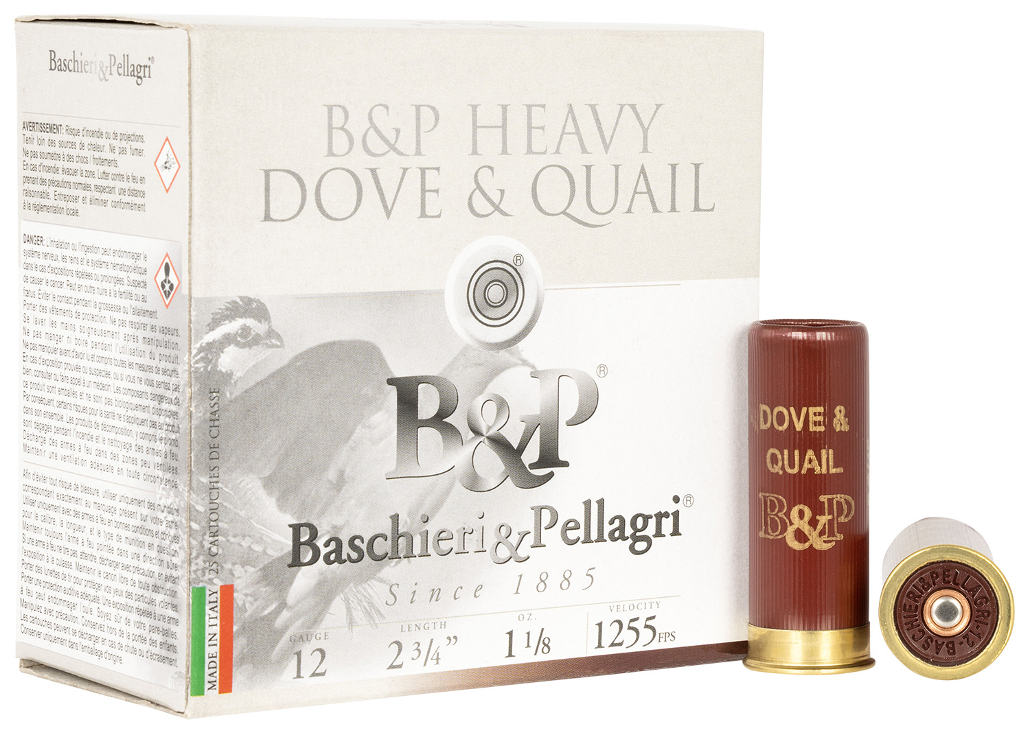 B&P 12B18D6 Dove & Quail  12 Gauge 2.75