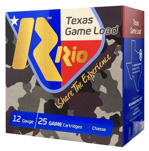 Rio Ammunition TGHV368 Texas Game Load High Velocity 12 Gauge 2.75