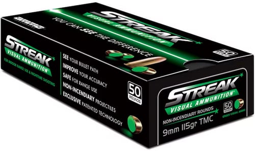 AMMO INC 9MM 115GR TMC GREEN STREAK 50RD 20BX/CS