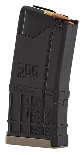 Lancer  L5AWM Blackout 20rd 300 Blackout For AR-15 Opaque Black Polymer