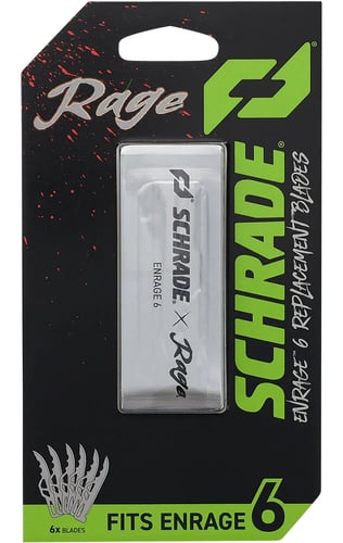 SCHRADE ENRAGE 7 REPLACEMENT BLADES 6 PACK 2.6